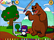 Игра Раскраска Медведь