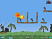 Игра Выстрели в обезьянок 