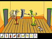 Игра Леди Гага - игра с пилой